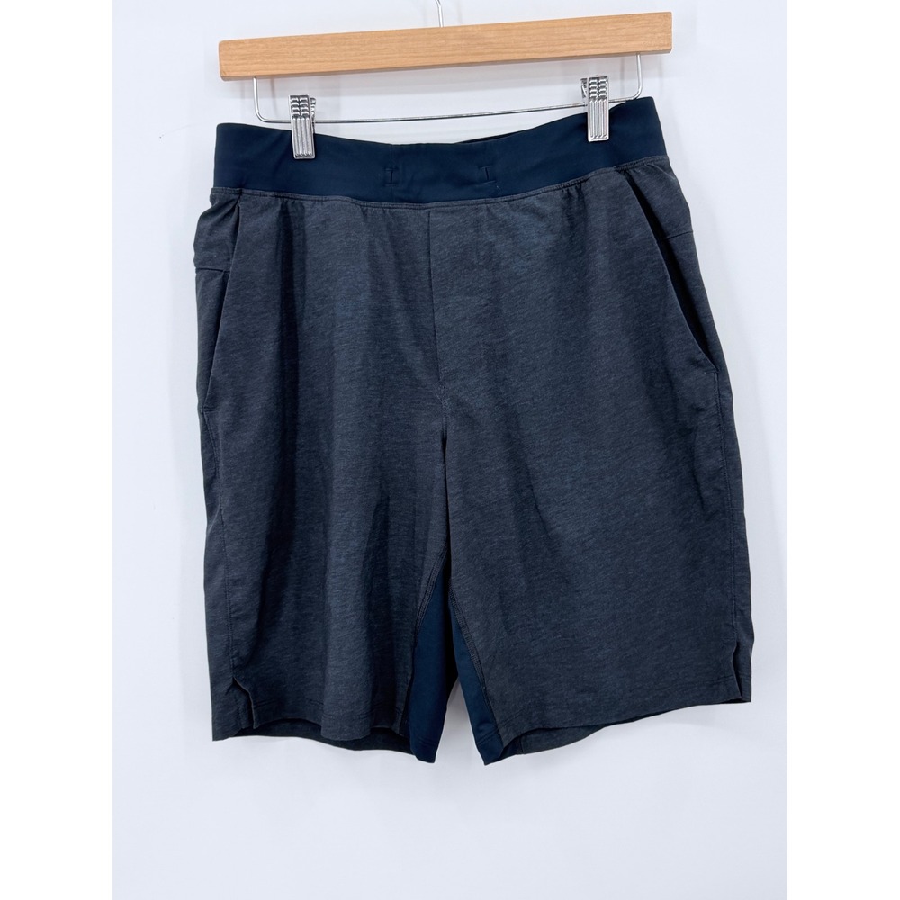 Lululemon T.H.E. Shorts Men Medium Heathered Navy Blue Active Training